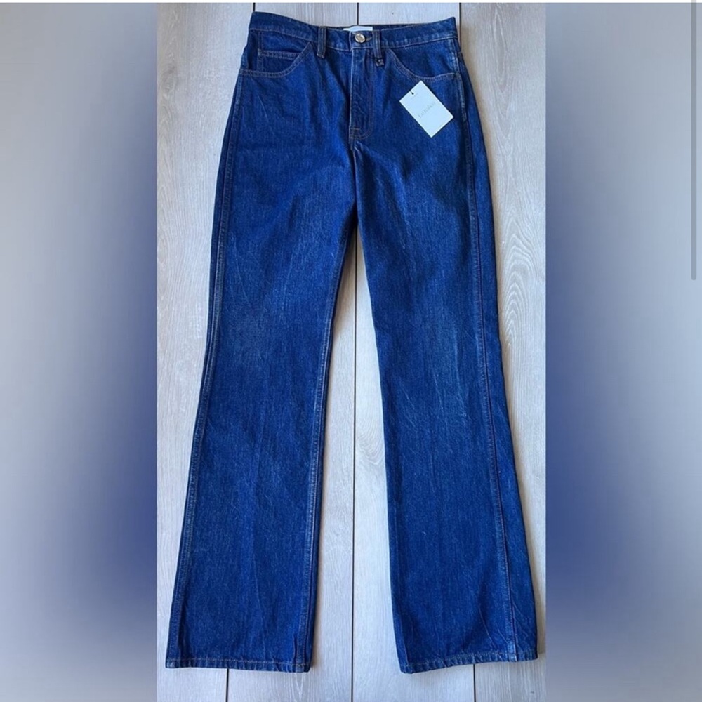 FRAME Le Italien Pixie Flare Jeans NWT in Vintage Blue Size 25